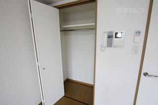 上にも物が置けるクローゼット。