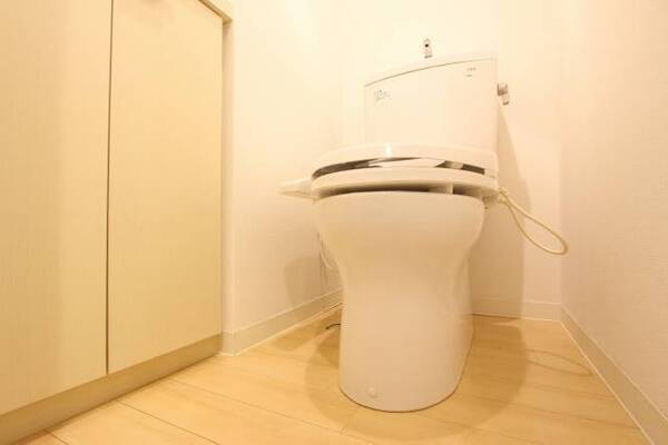 トイレにも収納あります。