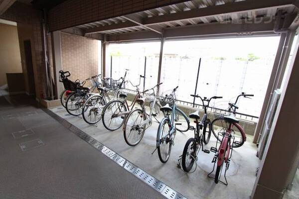 駐輪場がオートロック内です。