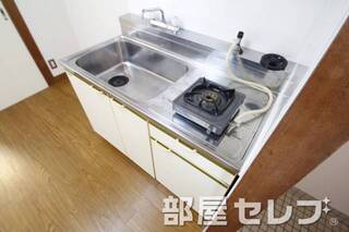 1口コンロが置けるキッチン。