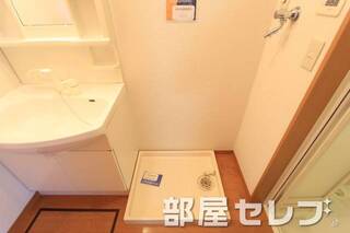 きれいな室内洗濯置き場です。