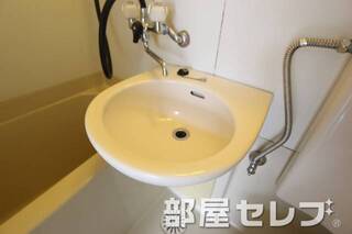 浴室の中にあるタイプの洗面台です。