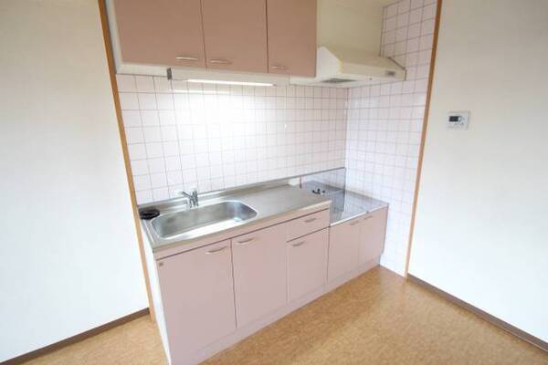2口ガスコンロ設置可のキッチン