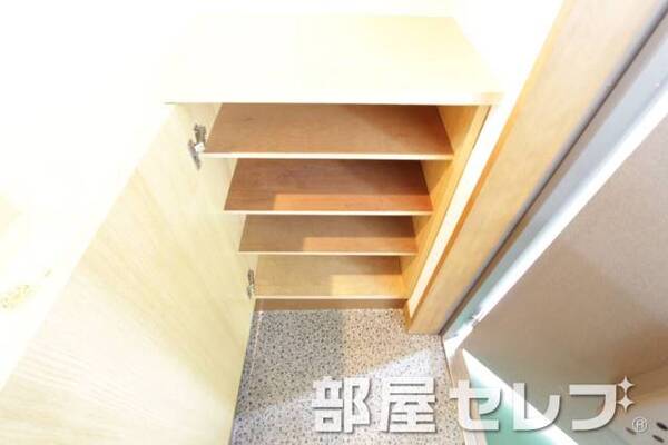 大きな下駄箱付きです。。他号室の写真です。