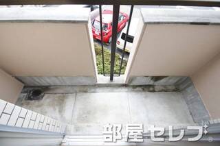 北側バルコニー。