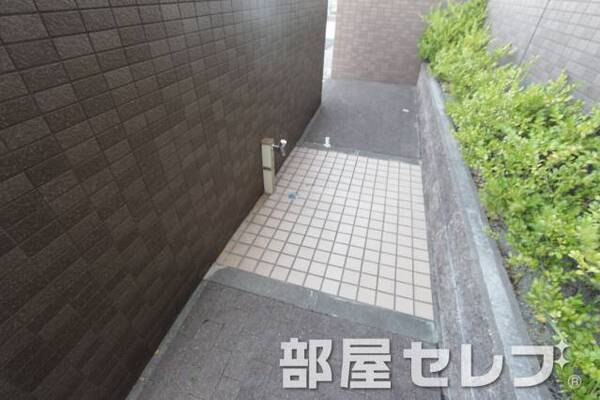 ペット足洗い場。