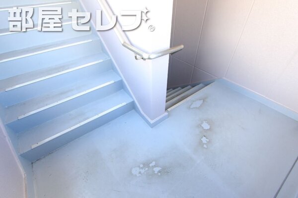 きれいにしている階段です。