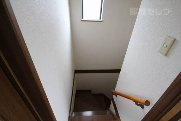 階段にも窓があります