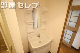 大きめな独立洗面台です。他号室の写真です。