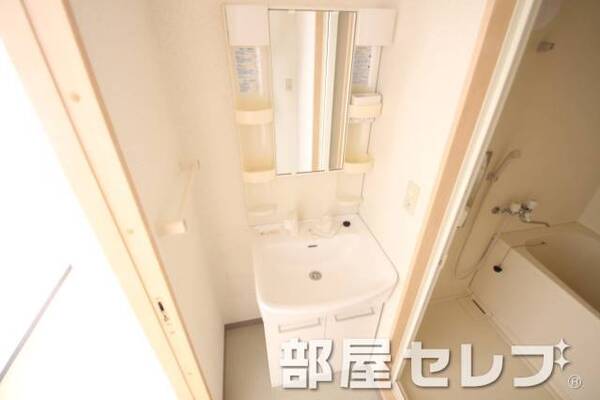 洗髪洗面化粧台。他号室の写真です。