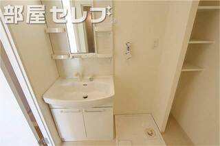 シャワー付き独立洗面台です