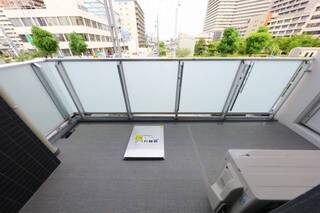 開放感あるベランダ。