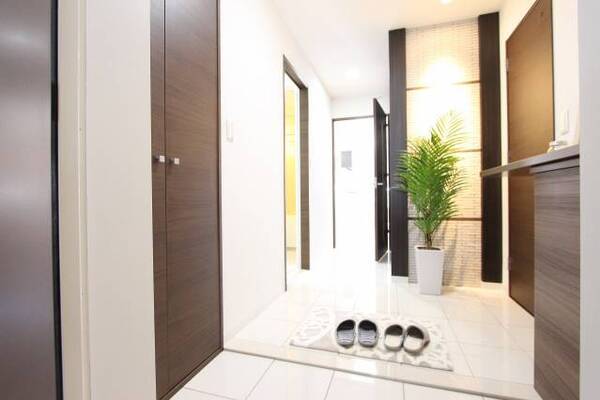 玄関からも伝わる洗練されたデザイン