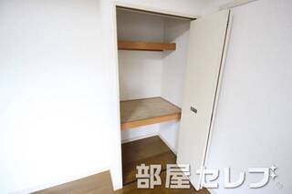 奥行あるクローゼット。