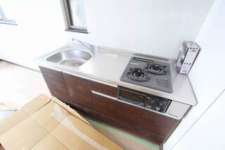 嬉しい２口コンロのシステムキッチン