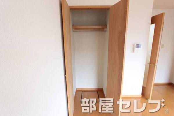 使いやすいサイズの収納です。他号室の写真です。