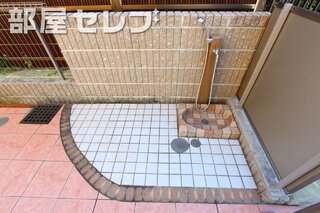 共用部には、ペット用の洗い場コーナーあります