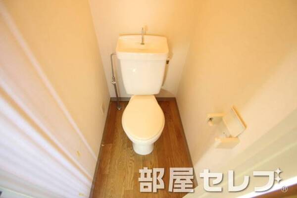 清潔感があるトイレです。101号室の写真です。