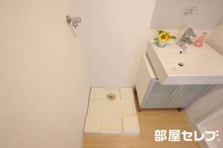 洗濯機置場。