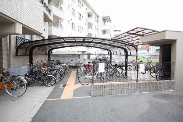 駐輪場があります。
