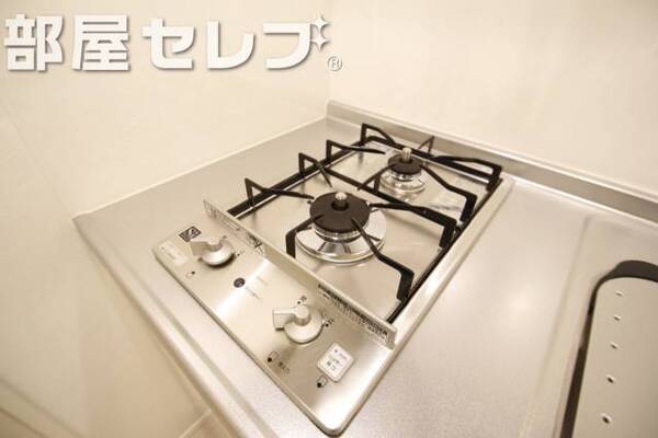 2口ガスキッチン。
