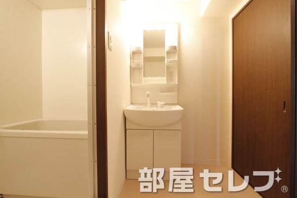 洗髪洗面化粧台。他号室の写真です。