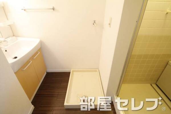 室内洗濯機置き場。