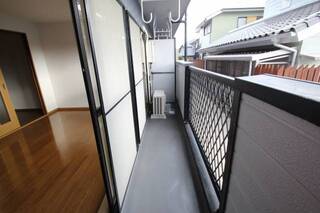 南向きベランダです