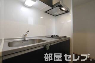 2口コンロ付システムキッチン。