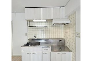 2口ガスコンロ設置タイプのキッチンです