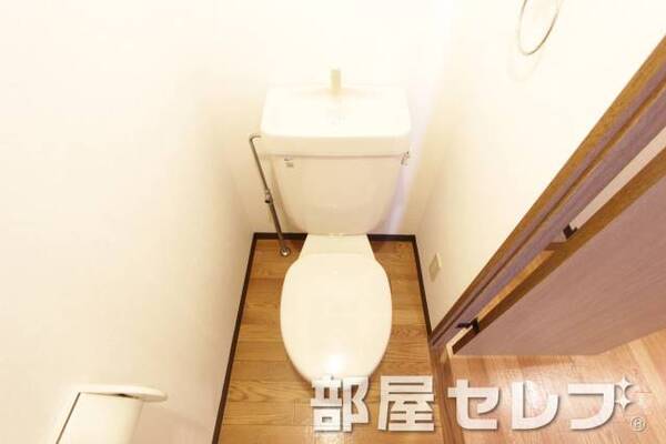 清潔感があるトイレです。
