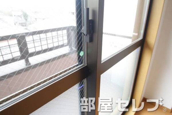 網ガラス。