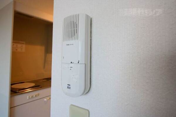 インターフォンで来客時に確認できます。