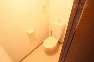 落ち着く内装のトイレです