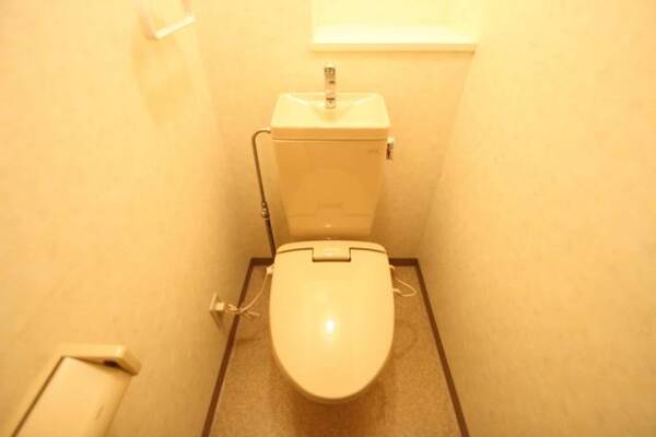 便座ヒーター付きのトイレです。