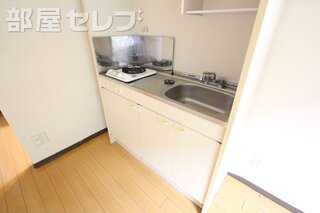 一口ガスコンロのキッチンです。