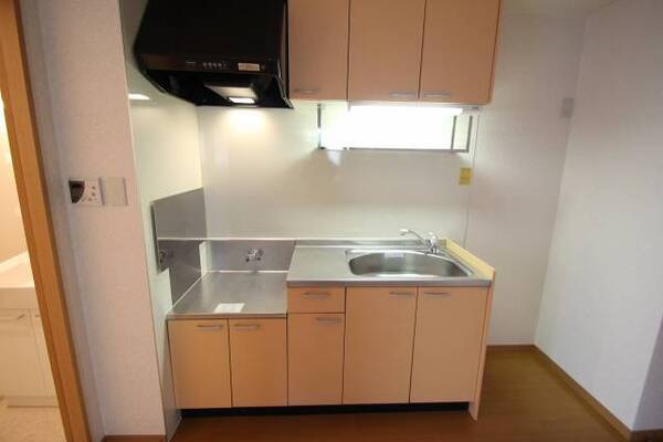 2口ガスコンロ設置可のキッチンです