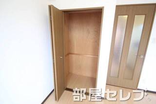 豊富な収納スペースです。302号室の写真です。