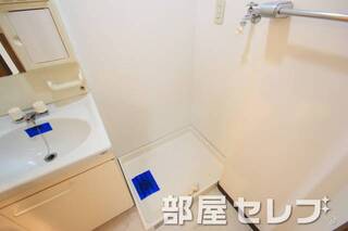 室内洗濯機置場。302号室の写真です。