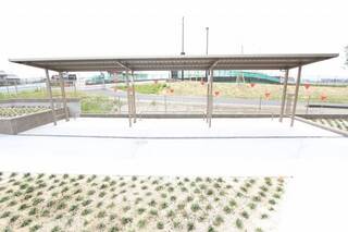 駐輪場です