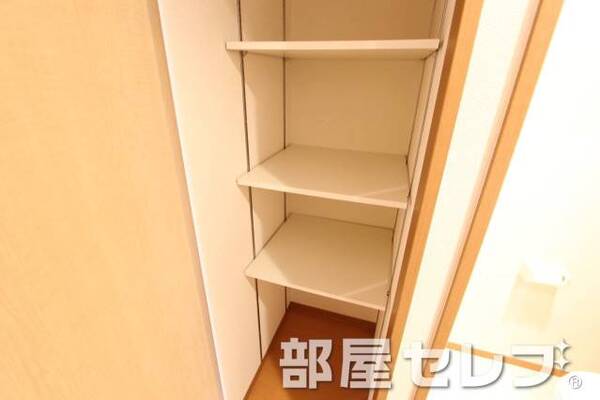 使いやすいサイズの収納です。