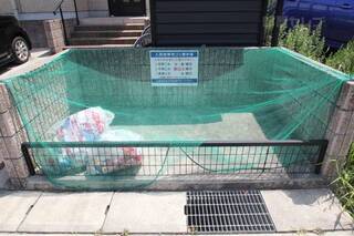 ごみ置き場も整頓されてます。