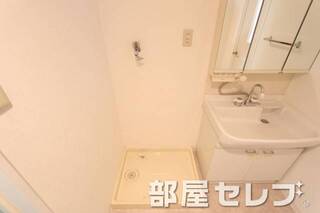 洗濯機置場。