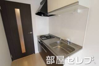2口コンロ付システムキッチン。