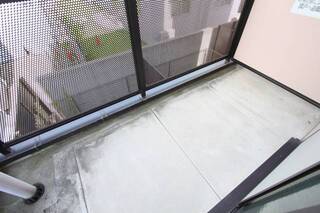 奥行きのあるベランダです。