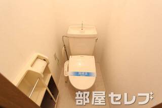 温水便座付きのトイレです。