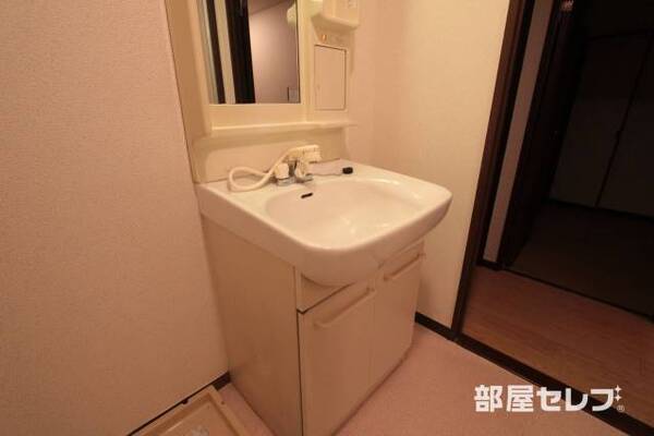 洗面台にも収納があります