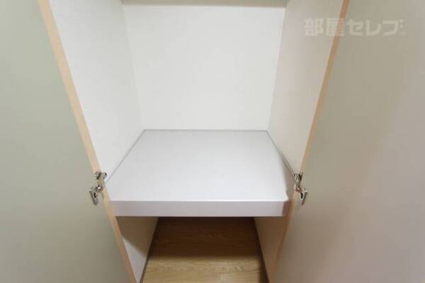 棚付きのちょっとした収納です