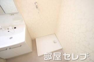 室内洗濯機置き場。