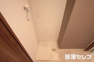 洗濯機置場。